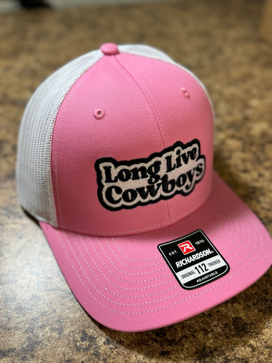 Light Pink Long Live Cowboys Hat
