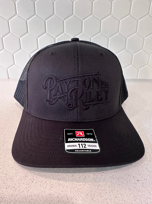 Black on Black PR Logo Hat