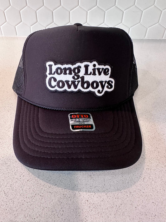 Long Live Cowboys Black Trucker Hat